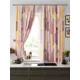 Комплект штор на ленте At Home Фернес 150x180 см габардин цвет желтый/розовый/фиолетовый AA925606