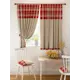 Комплект штор на ленте At Home Кайлини 150x180 см габардин цвет красный AA925085