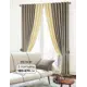 Комплект штор на ленте At Home Клоум 180x270 см велюр цвет белый/бежевый AA206440