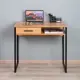 Офисный стол Letta Frame с полкой 80x76x51 см ЛДСП цвет дуб вотан