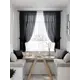 Тюль на ленте At Home Ринорик 145x180 см вуаль цвет серый AA550433