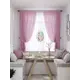 Тюль на ленте At Home Минмирон 145x180 см вуаль цвет розовый/зеленый AA550354