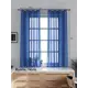 Тюль на ленте At Home Шеврин 145x175 см вуаль цвет голубой AA207165