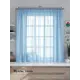 Тюль на ленте At Home Таюс 300x160 см вуаль цвет голубой AA124227