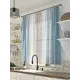 Тюль на ленте At Home Аврил 300x150 см вуаль цвет белый/синий/голубой/бирюзовый AA533187