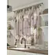 Тюль на ленте At Home Ризио 300x150 см вуаль цвет белый/бежевый/зеленый AA533108