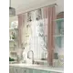 Тюль на ленте At Home Леорн 150x180 см вуаль цвет белый/розовый/зеленый AA976032
