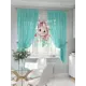 Тюль на ленте At Home Мокенвис 145x180 см вуаль цвет белый/черный/бирюзовый/фиолетовый AA550188