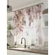Тюль на ленте At Home Орхиро 300x150 см вуаль цвет белый/зеленый AA533126