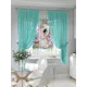 Тюль на ленте At Home Лимилфен 145x180 см вуаль цвет серый/желтый/черный/бирюзовый AA550186