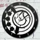 Настенные часы круглые 31 см Бруталити Blink 182 - 2238 цвет черный