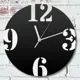 Настенные часы круглые 31 см Бруталити крупные цифры - 191 цвет черный