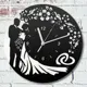 Настенные часы круглые 31 см Бруталити любовь свадьба - 278 цвет черный