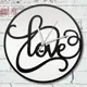 Настенные часы круглые 31 см Бруталити надписи любовь love - 383 цвет черный