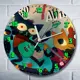 Настенные часы круглые 27 см Бруталити игра Night in the Woods - 9056 цвет черный