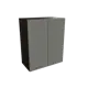 Навесной шкаф с 2-мя дверцами Сурская Мебель Валерия 60x71.60x31.80 см МДФ цвет кальяри/монблан