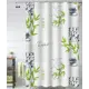 Шторка для ванной комнаты GINI АС-14-01 180x180см цвет зеленый