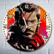 Настенные часы круглые 27 см Бруталити игры Metal Gear Solid Portable Ops - 6485 цвет черный