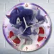 Настенные часы круглые 27 см Бруталити игры Sonic Unleashed - 6174 цвет черный