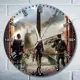 Настенные часы круглые 27 см Бруталити игры Tom Clancys Division 2 4755 цвет черный