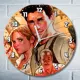 Настенные часы круглые 27 см Бруталити Игры Uncharted Золотая Бездна 2832 цвет черный