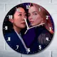 Настенные часы круглые 27 см Бруталити сериалы Killing Eve - 4009 цвет черный