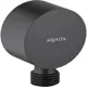 Шланговое подсоединение Aquatek матовый черный AQ2457MB d 1/2