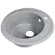 Мойка для кухни врезная Granicom G-009 47x47 см круглая глубина чаши 19.5 см круглая искусственный камень цвет серый