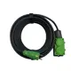 Удлинитель-шнур Itok i-connect-color-SU-KG-315-2-54-15-green 2 розетки с заземлением 3x1.5 мм 15 м 3500 Вт цвет зеленый