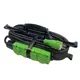 Удлинитель-шнур Itok i-connect-color-SUR-KG-315-4-54-15-green 4 розетки с заземлением 3x1.5 мм 15 м 3500 Вт цвет зеленый