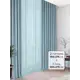 Комплект штор на ленте At Home Ларун 150x275 см канвас цвет голубой AA206978