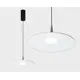 Светильник подвесной светодиодный Italline It03-339 grey 3 м² теплый белый (желтый) свет цвет хром серый алюминий