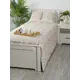 Покрывало Обуховская мануфактура для уюта в доме PSm-arabesco/blanco-180 180x220 см хлопок цвет бежевый