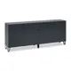 Комод Миф Оливия 1 ящик 200x42.60x83 см ЛДСП цвет графит/графит глянец