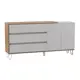 Комод Олимп Монтерей-2 3 ящика 160x38.30x80.40 см ЛДСП цвет белый
