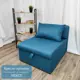 Кресло-кровать Edlen Некст 80x78x105 см текстиль цвет бирюзовый