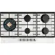 Газовая варочная панель Hiberg VM 9155 W 88 см 5 конфорок цвет белый