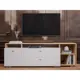 Тумба под телевизор Mobi Бэль 171x52.8x43 см ЛДСП цвет белый премиум/дуб крафт золотой