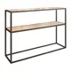 Стеллаж Mebelson 115x80x30 см нагрузка до 5 кг ЛДСП цвет черный/дуб сонома