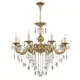 Люстра подвесная Bohemia ivele crystal 410372 8 ламп 16 м² цвет золотистый