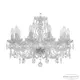 Люстра подвесная Bohemia ivele crystal 73199 73199 10 ламп 20 м² цвет никель