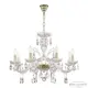 Люстра подвесная Bohemia ivele crystal 335308 335308 8 ламп 16 м² цвет золото