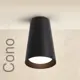 Светильник точечный накладной Wolta Cono Wsl-gu10/11bl 2 м² цвет черный