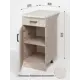 Напольный шкаф Regent Style Кухонный модуль напольный 40x82.80x60 см фасад бежевый ЛДСП каркас бежевый ЛДСП