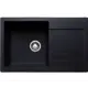 Мойка для кухни врезная Granicom G-018 49.5x79 см глубина чаши 22 см искусственный камень цвет антрацит