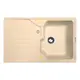 Мойка для кухни врезная Zigmund & shtain Kaskade 800 50x80 см глубина чаши 17.5 см искусственный камень цвет бежевый ЦБ-00000290
