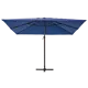 Зонт с центральной опорой Naterial Aura 286x286 см h 264 квадрат голубой