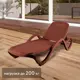 Шезлонг Capri 195x73x41 см пластик коричневый