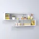 Настенная полка Velardy Large 110x20 см ЛДСП цвет белый матовый