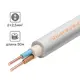 Кабель Альфакабель NYM 2x2.5 50 м ГОСТ цвет серый